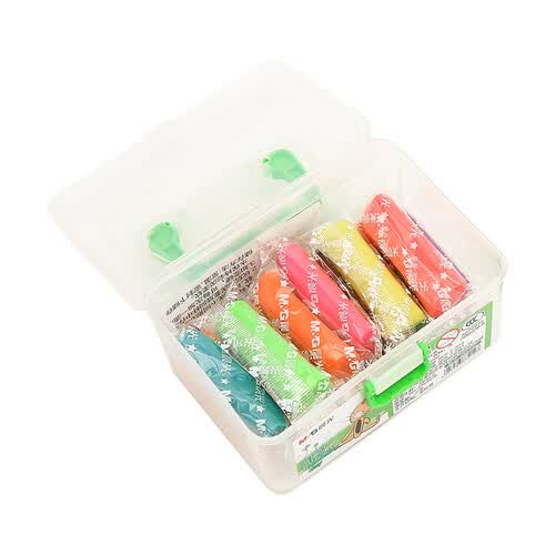 晨光mg文具12色盒装彩泥可爱卡通儿童手工diy玩具橡皮泥套装包装颜色