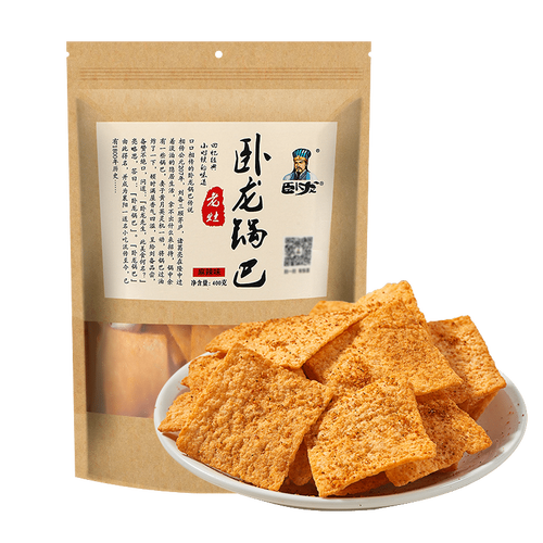 卧龙饼干/膨化 卧龙食品 卧龙锅巴 麻辣味 400g多少钱-聚超值