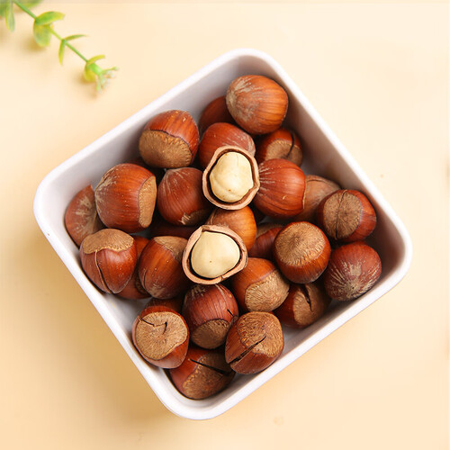 西域美农 手剥开口榛子180g 果仁饱满 东北原味榛果 无添加甜蜜素