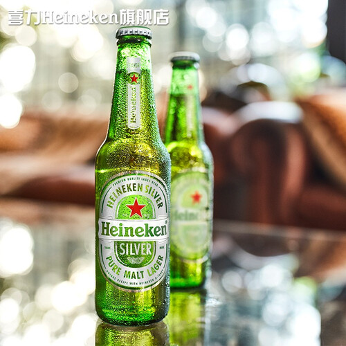 heinekensilver喜力星银啤酒500ml12瓶整箱装清爽口味啤酒