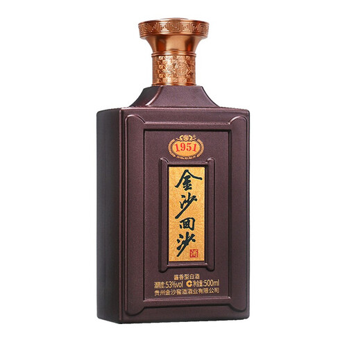 金沙白酒 jinsha 金沙 回沙 纪年酒1951 53%vol 酱香型白酒 500ml 单