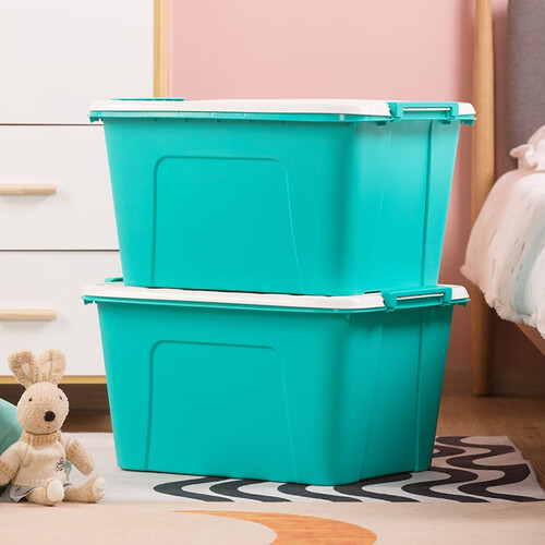 茶花(chahua)茶花大号收纳箱58l*3个装塑料整理箱有盖置物储物箱 58l