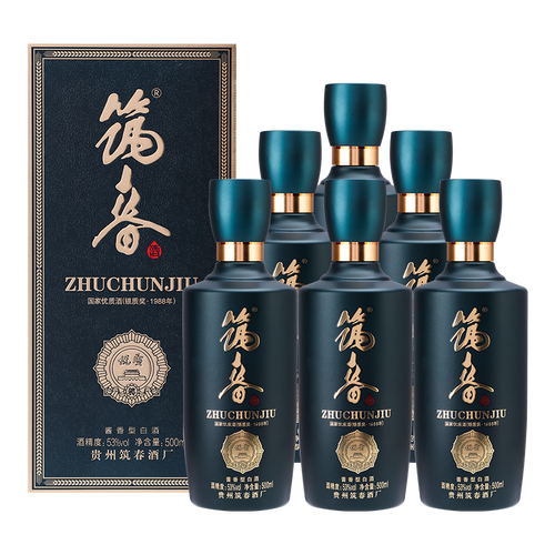 筑春白酒 筑春 蓝钻 酱香型白酒 53度 500ml*6瓶 整箱装多少钱-聚超值