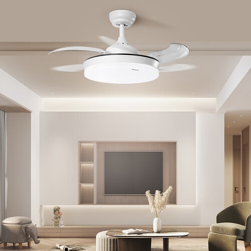 松下(panasonic)吊扇灯 panasonic 松下 浮韵之风 吊扇灯 白色 46w