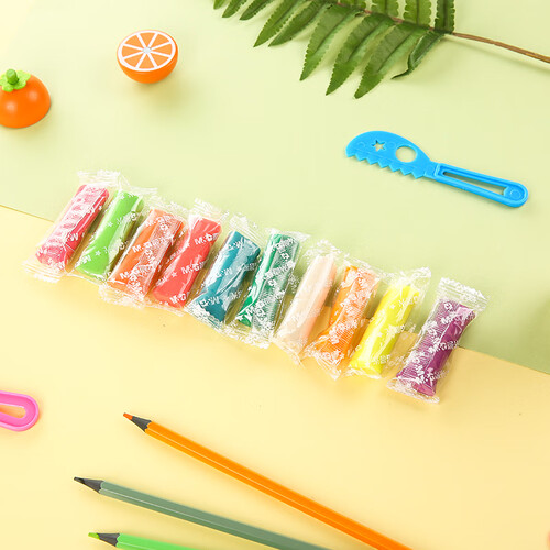 晨光mg文具12色盒装彩泥可爱卡通儿童手工diy玩具橡皮泥套装包装颜色