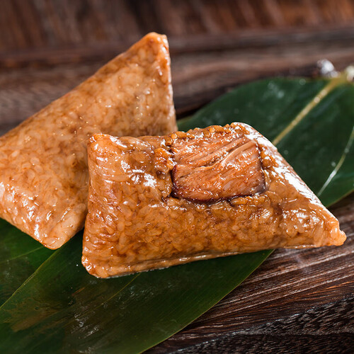 知味观鲜肉馅粽子 中华老字号 散装大猪肉粽 手工粽280g2只 14.