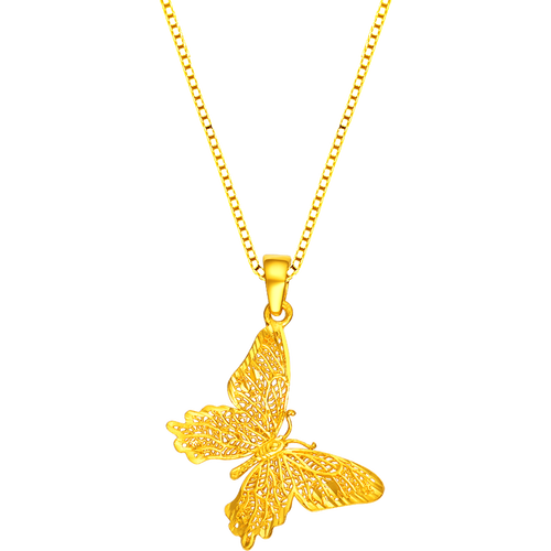 tai seng)黄金吊坠 chow tai seng 周大生 足金黄金蝴蝶吊坠 1