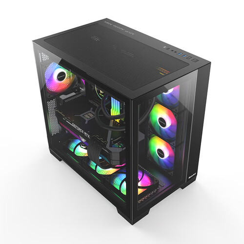 航嘉(huntkey)机箱 huntkey 航嘉 mvp阿波罗 max黑色海景房机箱多少钱