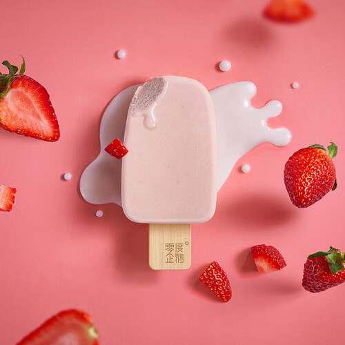 零度企鹅冰淇淋 zero 零度企鹅 草莓酸奶口味雪糕 冰淇淋42g支*4支/盒
