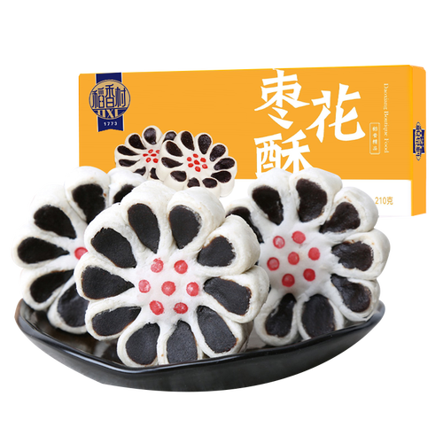 稻香村dxc特色糕点休闲点心零食饼干枣花酥210g
