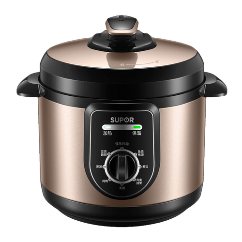 苏泊尔supor电压力锅4升家用电高压锅多功能旋钮控制不粘内胆高压煮饭