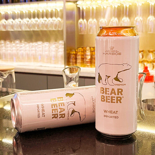 豪铂熊bearbeer小麦啤酒500ml24听整箱装德国原装进口年货送礼