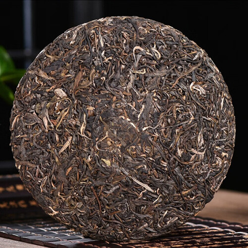 中茶云南七子饼普洱茶三年陈易武正山生茶饼紧压茶饼茶叶单饼357g