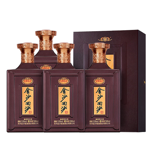 金沙白酒 jinsha 金沙 回沙 纪年酒1951 53%vol 酱香型白酒 500ml多少