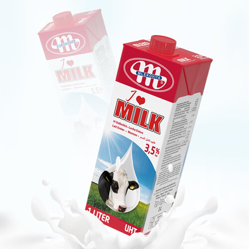 妙可(mlekovita)牛奶乳品 妙可(mlekovita)波兰原装进口 love系列全脂