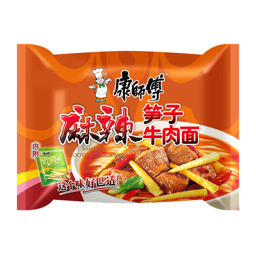 康师傅方便食品 康师傅 麻辣笋子牛肉面 520g多少钱-聚超值