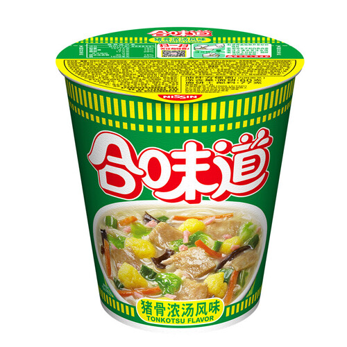 日清方便面合味道6口味74g12杯混合整箱装桶装速食方便面泡面