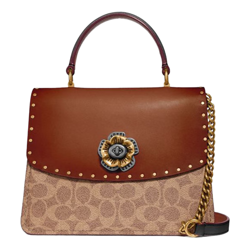 蔻驰(coach)箱包 coach 蔻驰 七夕礼物 女士专柜款山茶花手提单肩斜