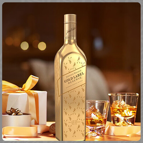 尊尼获加johnniewalker金牌金方苏格兰调和型威士忌洋酒750ml