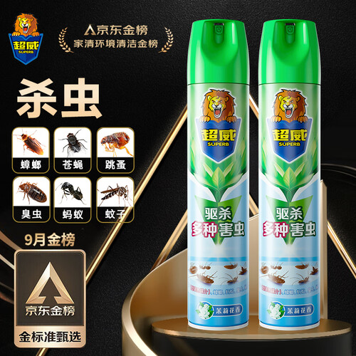 超威(superb)其他杀虫用品 superb 超威 除虫气雾剂 500ml*2瓶 茉莉