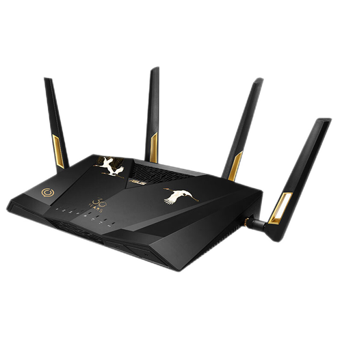 华硕asus灵耀ax6600m三频无线路由器分布式路由器黑色博通四核wifi6