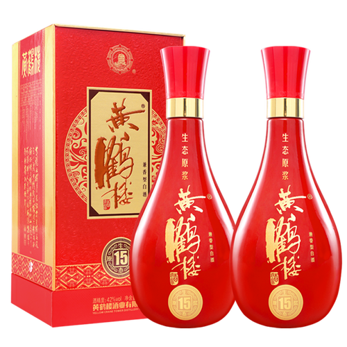 黄鹤楼白酒 黄鹤楼 生态原浆 15 42%vol 兼香型白酒 500ml多少钱-聚