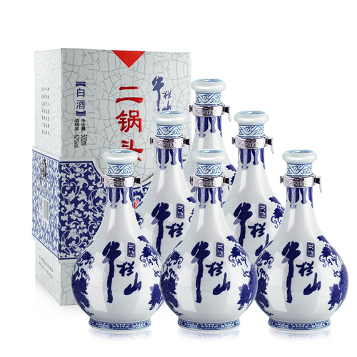 牛栏山白酒 niulanshan 牛栏山 二锅头 青花瓷 52度 500ml*6瓶整箱装