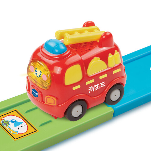 伟易达(vtech)男孩玩具小汽车 神奇轨道车消防车 声光手推滑行1-5岁