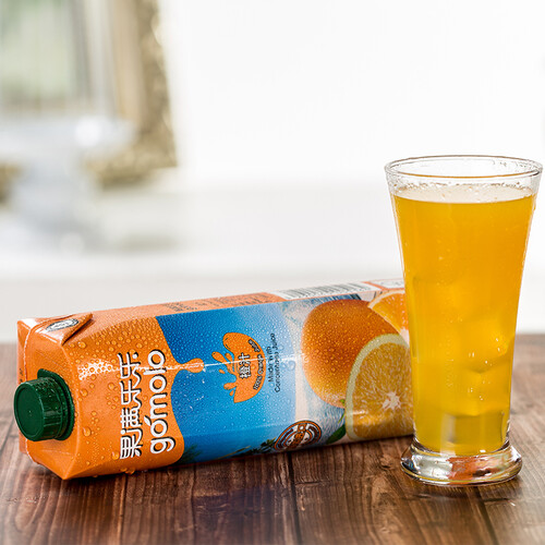 果满乐乐(gomolo)饮料 gomolo 果满乐乐 橙汁 大瓶装 纯果汁饮料 1升*