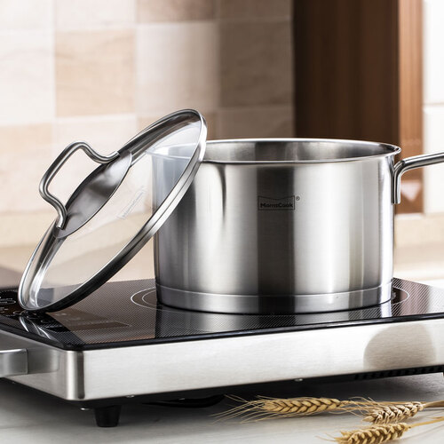 momscook 慕厨 不锈钢奶锅 小汤锅304复底加厚 16cm 18cm小奶锅热奶锅