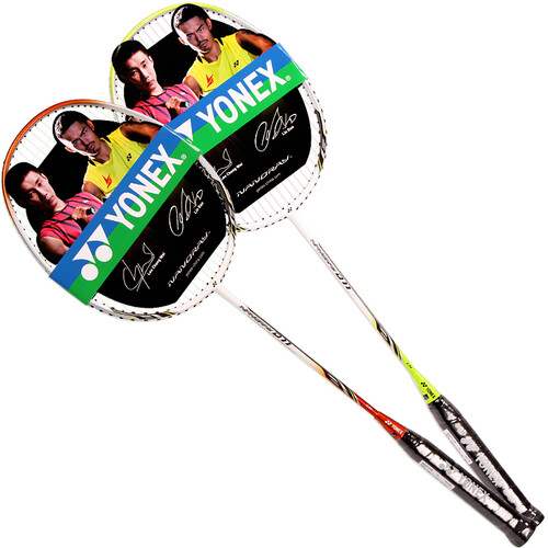 尤尼克斯yonex羽毛球拍对拍全碳素yy羽毛拍套装穿线内附手胶
