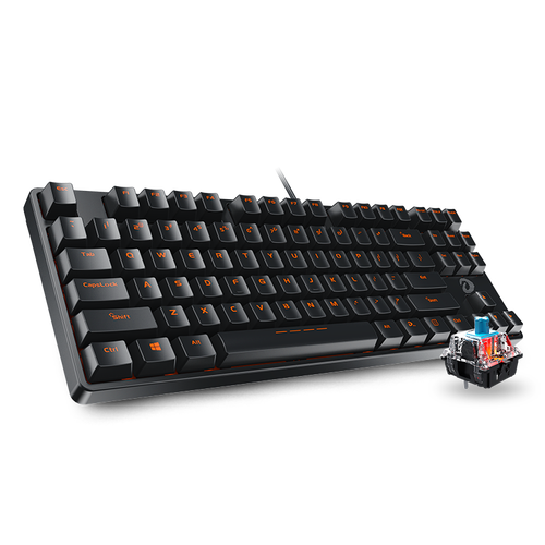 达尔优 dk100 87键机械键盘 办公键盘 台式电脑键盘网咖吃鸡键盘(绝地