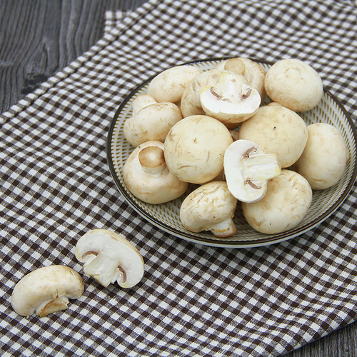 京百味江苏白蘑菇450g简装新鲜蔬菜