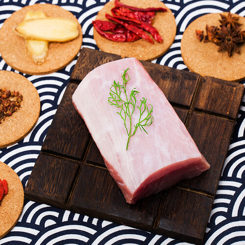 双汇国产猪里脊肉500g冷冻猪通脊猪柳肉猪里脊宝宝铺食猪肉生鲜