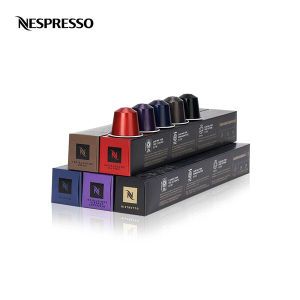 nespresso奈斯派索胶囊咖啡机套装inissia系列全自动奈斯咖啡机含50颗咖啡胶囊nes咖啡