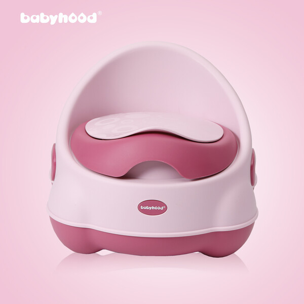 世纪宝贝（babyhood）儿童马桶坐便器 婴儿便尿盆男女宝宝小马桶 探索者座便器 112粉色