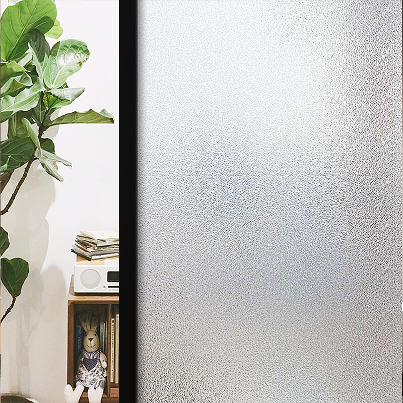 富居磨砂玻璃贴 透光不透明浴室防水免胶玻璃贴纸 办公室自粘玻璃贴膜