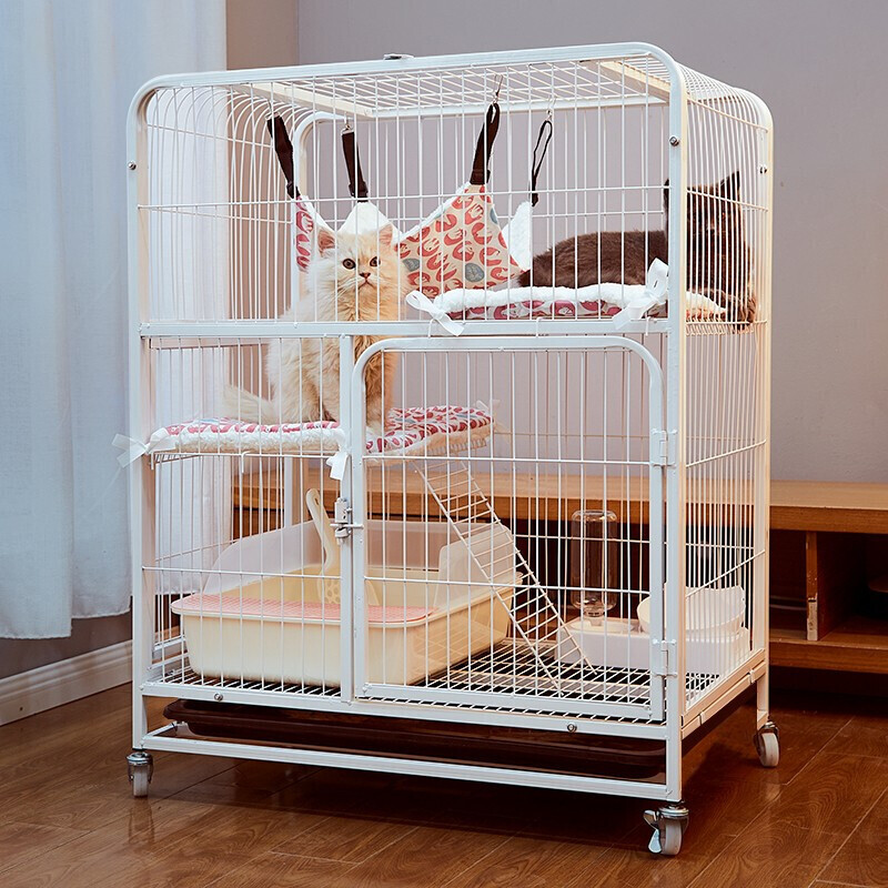 汤琪猫笼猫别墅大号三层猫空笼猫窝猫舍成猫幼猫宠物猫咪用品龙猫笼子