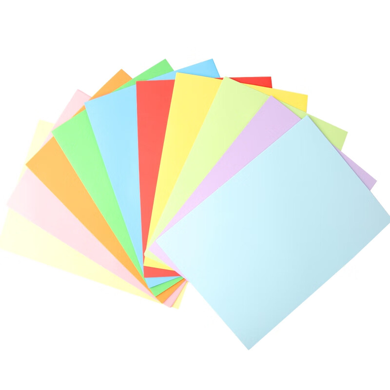 亚太森博拷贝可乐a4彩色复印纸打印纸儿童手工折纸办公会议台卡纸激光