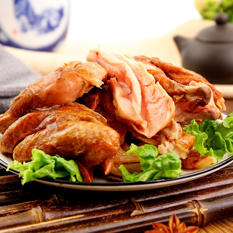 德州五香脱骨扒鸡500g 山东特产 卤味鸡肉熟食腊味烧鸡 德州五香扒鸡