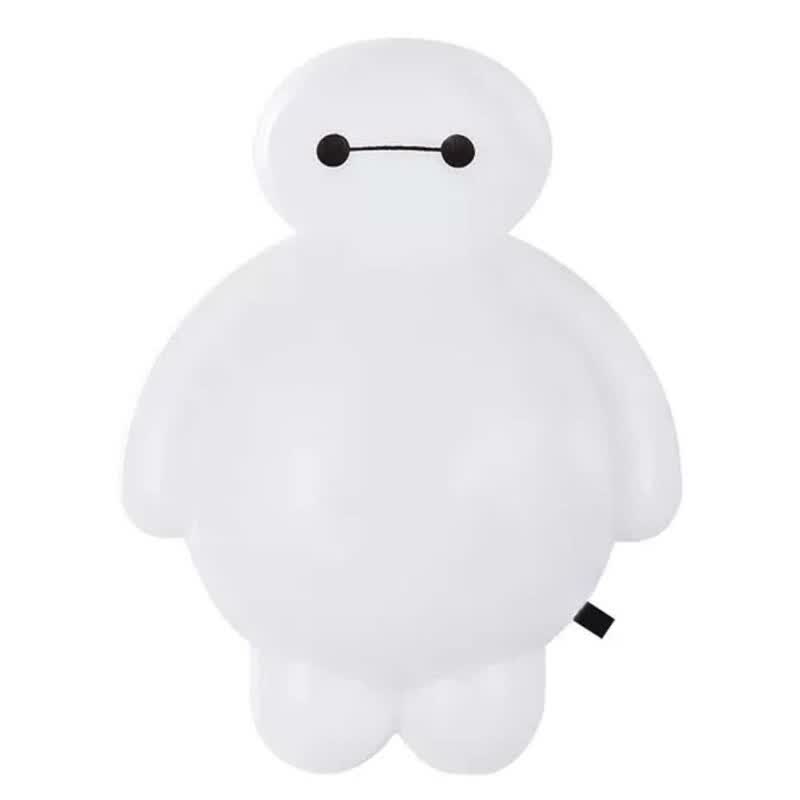 卡通大白小夜灯led带开关控插电卧室婴儿宝宝喂奶床头灯节能夜光白色