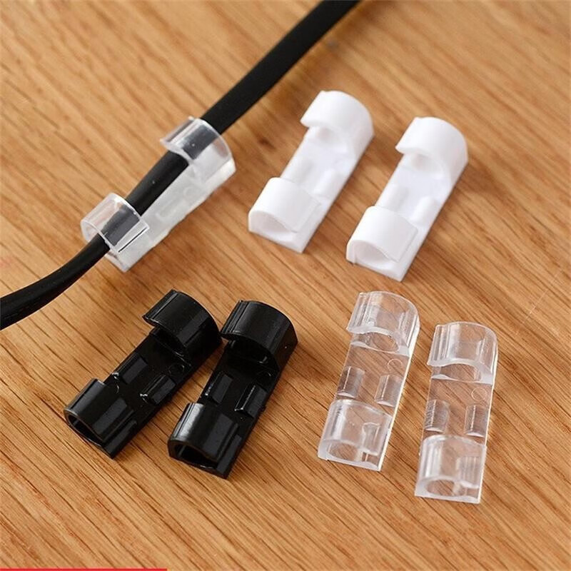 99元包邮榕力家用自粘电线理线器40只装