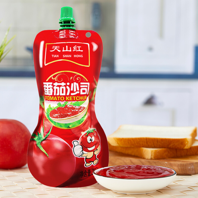 天山红新疆番茄酱番茄沙司意大利披萨薯条拌面番茄酱调味酱挤挤装320g