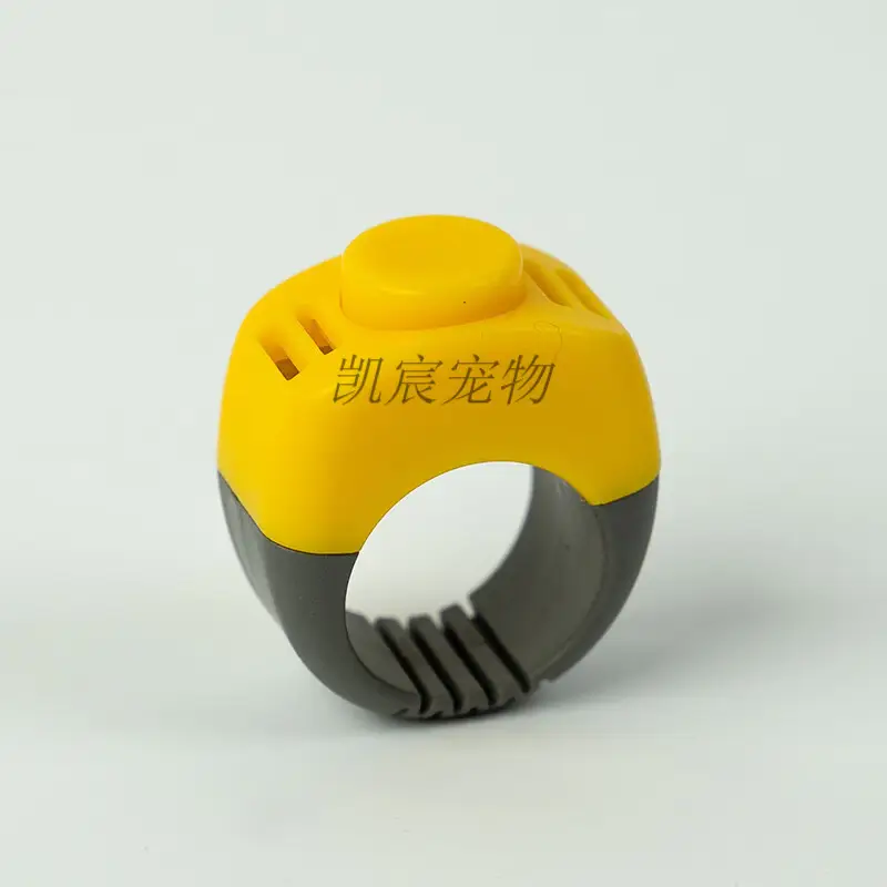 OIMG训犬指环响片Clicker猫咪狗狗训练教程宠物工具训狗神器 指环响片-黄色