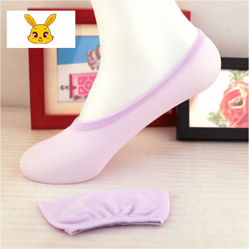 女士袜子隐形浅口女士短袜女袜春夏季隐形袜船袜 1双体验颜色随机