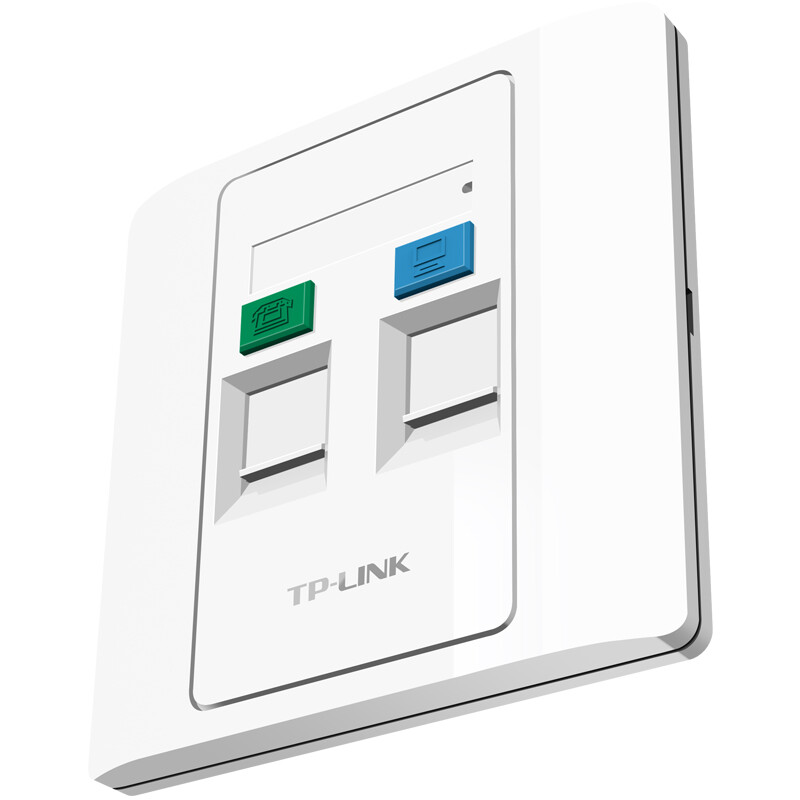 tplinktlef002双口信息面板86型工程级电脑光纤宽带网线网络墙壁插座