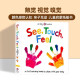 触觉视觉嗅觉感官认知 英文原版绘本 See, Touch, Feel: A First Sensory Book 低幼儿童早教启蒙绘本 亲子互动游戏书 内附小镜子