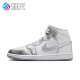 耐克烽火 Air Jordan 1 Mid AJ1 银白 中帮复古篮球鞋 FN5031 100 FN5031-100 44.5