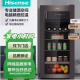 海信（HISENSE）酒柜 125升酒柜独立微冻空间净化保鲜一级能效钢化玻璃专业储酒立式冷柜厅吧