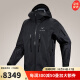 始祖鸟（ARC’TERYX）硬壳冲锋衣男款FW23 Alpha SV第7代户外重型防风雨运动连帽外套 黑色Black XL